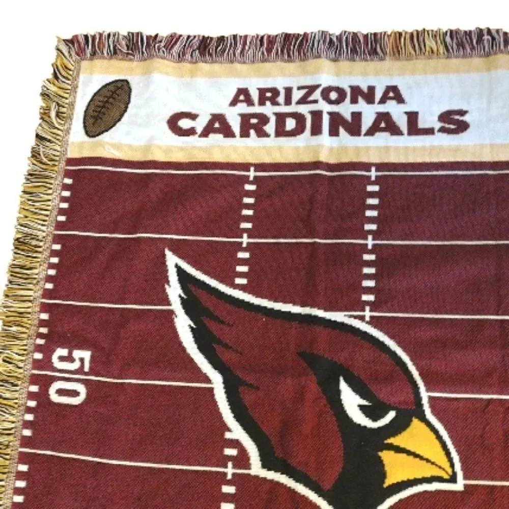 Arizona‎ Cardinals Woven Jacquard Baby Throw Blanket 36